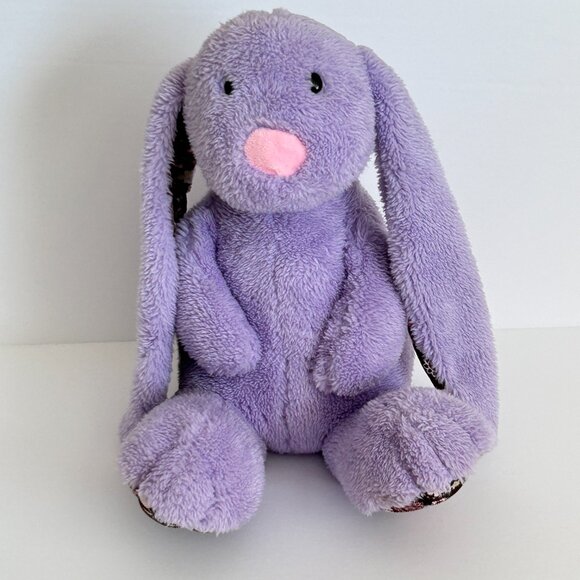 Animal Adventure Purple Bunny Plush Rabbit Corduroy Floppy Ears Feet 12 Inches - Picture 2 of 15